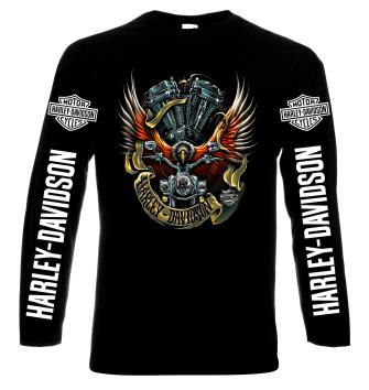 Harley Davidson, 13, men's long sleeve t-shirt, 100% cotton, S to 5XL